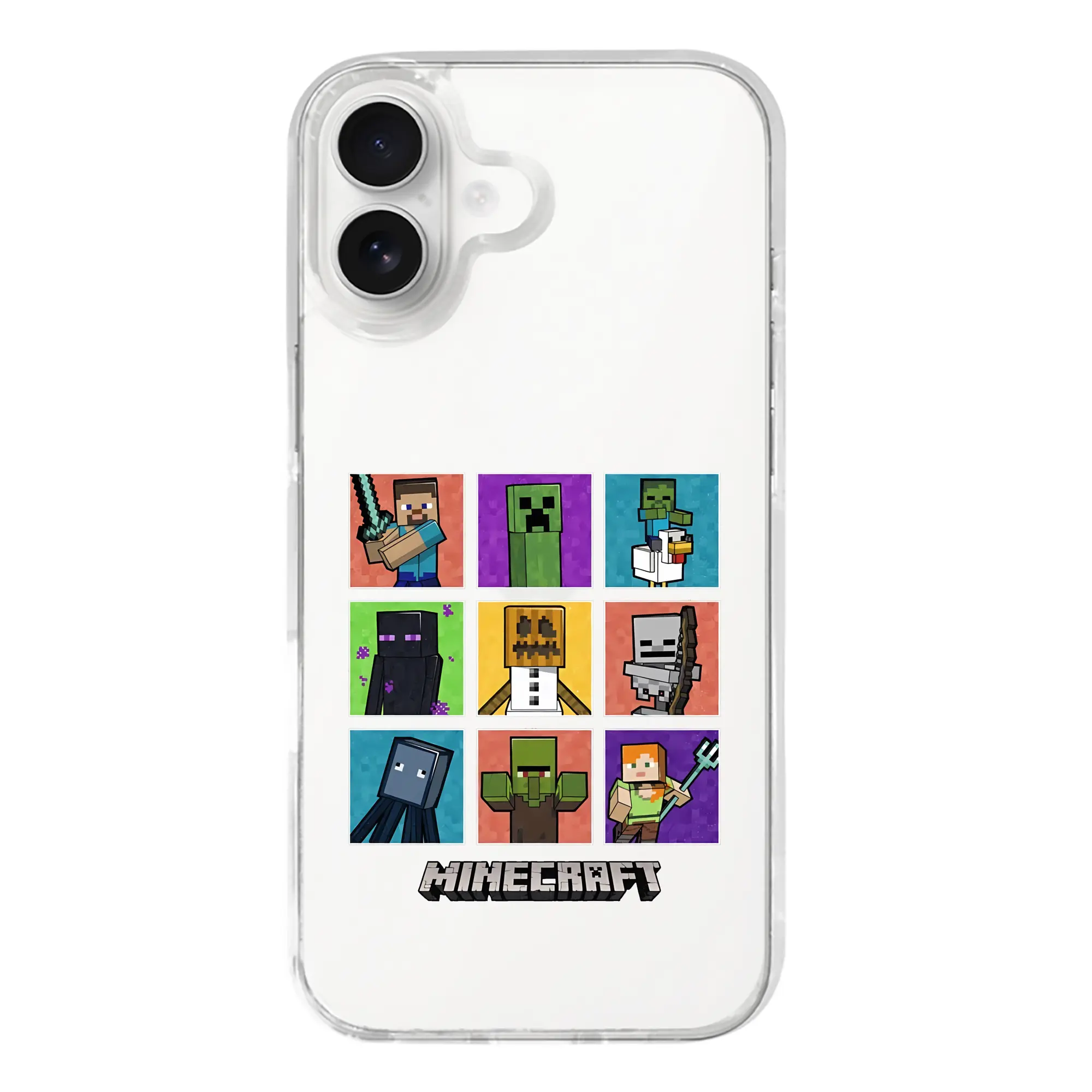 マイクラ グッズ  マイクラ - iPhone 17シリーズ 透明スマホケース – 薄型・耐衝撃・精密フィット保護カバー